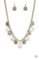Paparazzi Spot On Sparkle - Necklace Brass Box 135
