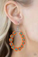 Paparazzi Festively Flower Child - Earrings Orange Box 117