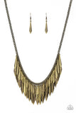 Paparazzi The Thrill-Seeker - Necklace Brass Box 23