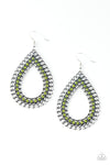 Paparazzi Mechanical Marvel - Earrings Green Box 27