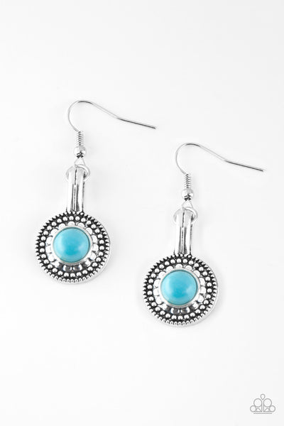 Paparazzi Simply Stagecoach - Earrings Blue Box 49