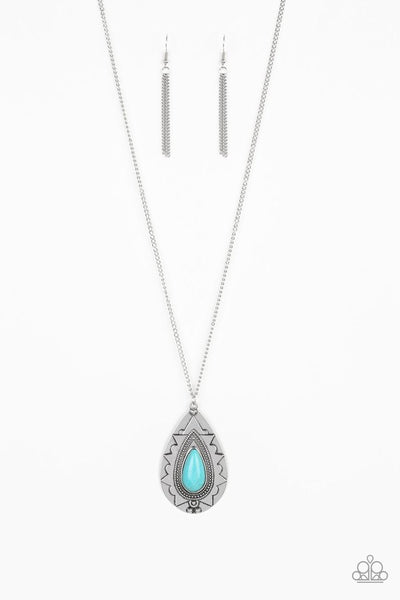 Paparazzi Sedona Solstice - Necklace Blue Stone Box 123