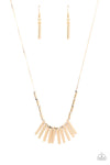Paparazzi Rustic Hot Rod - Necklace Gold Box 17