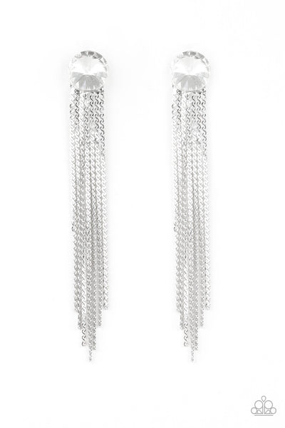 Paparazzi Level Up - Earrings White Box 63