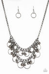 Paparazzi Warning Bells - Necklace Black Box 110