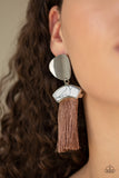 Paparazzi Insta Inca - Earrings Brown Box 8