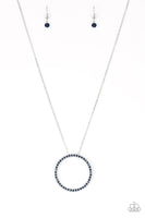 Paparazzi Center Of Attention - Necklace Blue Box 117