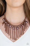 Paparazzi Industrial Intensity - Necklace Copper Box 116