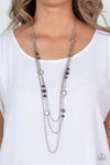 Paparazzi Starry-Eyed Eloquence - Necklace Purple Box 12