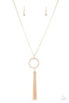 Paparazzi Straight To The Top - Necklace Gold Box 123