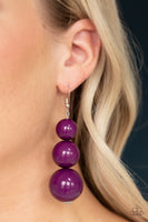 Paparazzi Material World - Earrings Purple Box 31