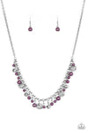 Paparazzi Coastal Cache - Necklace Purple Box 87