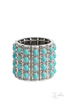 Paparazzi All-Natural Glow - 2022 ZI Collection Bracelet Blue Turquoise Stretch