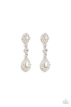 Paparazzi All-GLOWING - Earrings White Box 49