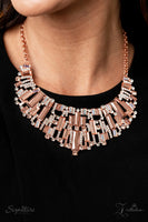 Paparazzi The Deborah - 2022 ZI Collection Necklace Iridescent Shiny Copper