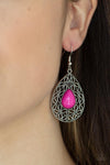 Paparazzi Fanciful Droplets - Earrings Pink Box 136