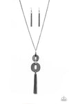 Paparazzi Timelessly Tasseled - Necklace Black Box 84