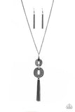 Paparazzi Timelessly Tasseled - Necklace Black Box 84