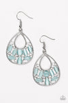 Paparazzi Just DEWing My Thing - Earrings Blue Moonstone Box 13