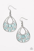 Paparazzi Just DEWing My Thing - Earrings Blue Moonstone Box 13