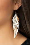 Paparazzi WINGING Off The Hook - Earrings White Box 95