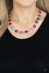 Paparazzi Harmonizing Hotspot - Necklace Red Blix 143