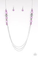 Paparazzi Native New Yorker - Necklace Purple Box 28