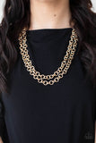 Paparazzi Grunge Goals - Necklace Gold Box 117