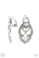 Paparazzi Glamour Gauntlet - Clip on Earrings White Box 104
