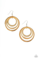 Paparazzi Tempting Texture - Earrings Gold Box 30