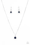 Paparazzi Undeniably Demure - Necklace Blue Box 110