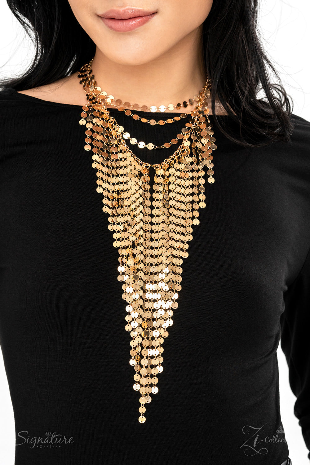 Multi Shell Gold Necklace | Zizi Jewelry