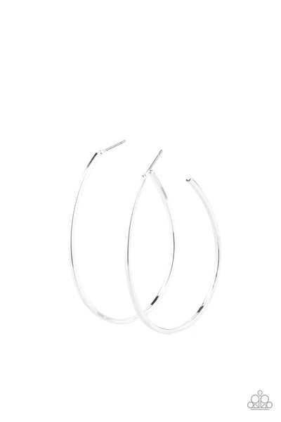 Paparazzi Cool Curves - Earrings Silver Box 67