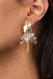 Paparazzi Harmonically Holographic - Earrings Gold Box 107