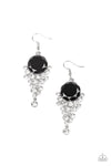 Paparazzi Elegantly Effervescent - Earrings Black Box 42