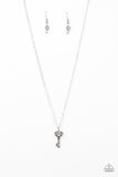 Paparazzi Lock Up Your Valuables - Necklace White LOP Box 36