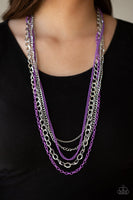 Paparazzi Industrial Vibrance - Necklace Purple Box 47