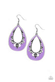 Paparazzi Compliments To The CHIC - Earrings Purple Box 8