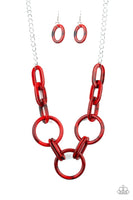 Paparazzi Turn Up The Heat - Necklace Red Box 25