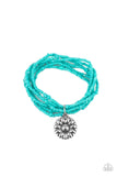 Paparazzi Badlands Botany - Bracelet Blue Box 128