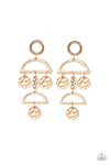 Paparazzi Incan Eclipse - Earrings Gold Box 43