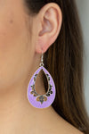 Paparazzi Compliments To The CHIC - Earrings Purple Box 8