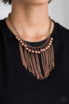 Paparazzi Powerhouse Prowl - Necklace Copper Box 105