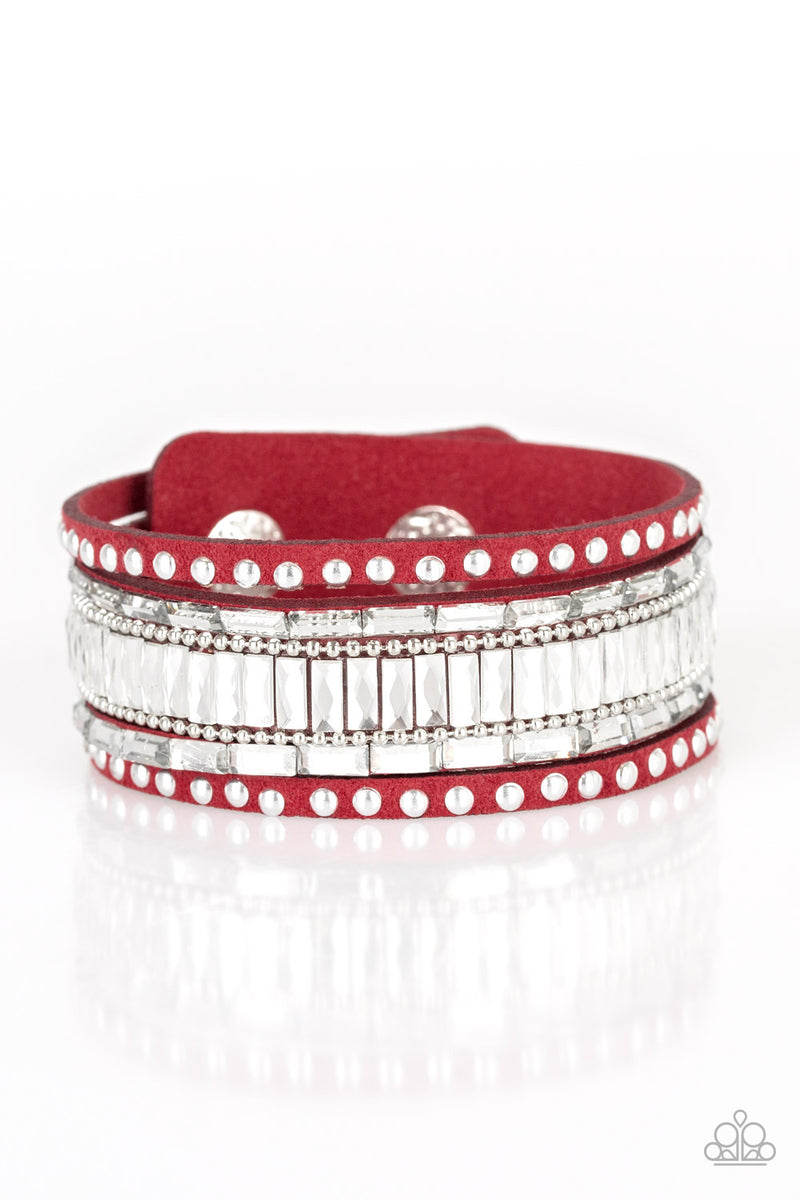 Paparazzi Rock Star Rocker Bracelet Red Box 57 Cynthias Dazzling