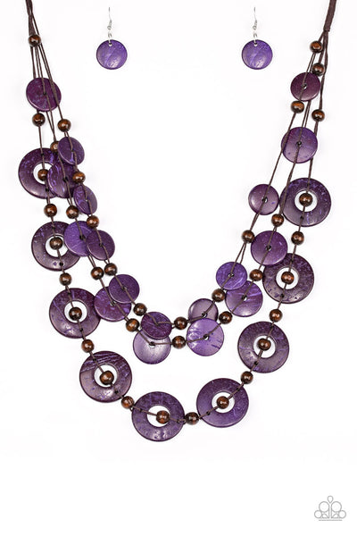 Paparazzi Catalina Coastin - Necklace Purple Box 46