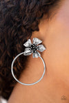 Paparazzi Buttercup Bliss - Earrings Silver LOP Exclusive Box 100