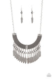 Paparazzi Fierce in Feathers - Necklace Silver Box 4