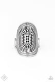 Paparazzi Dotted Decor - Ring Silver Box 63