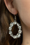 Paparazzi GLOWING in Circles - Earrings White Box 124