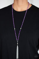 Paparazzi Tassel Takeover - Necklace Purple Box 55